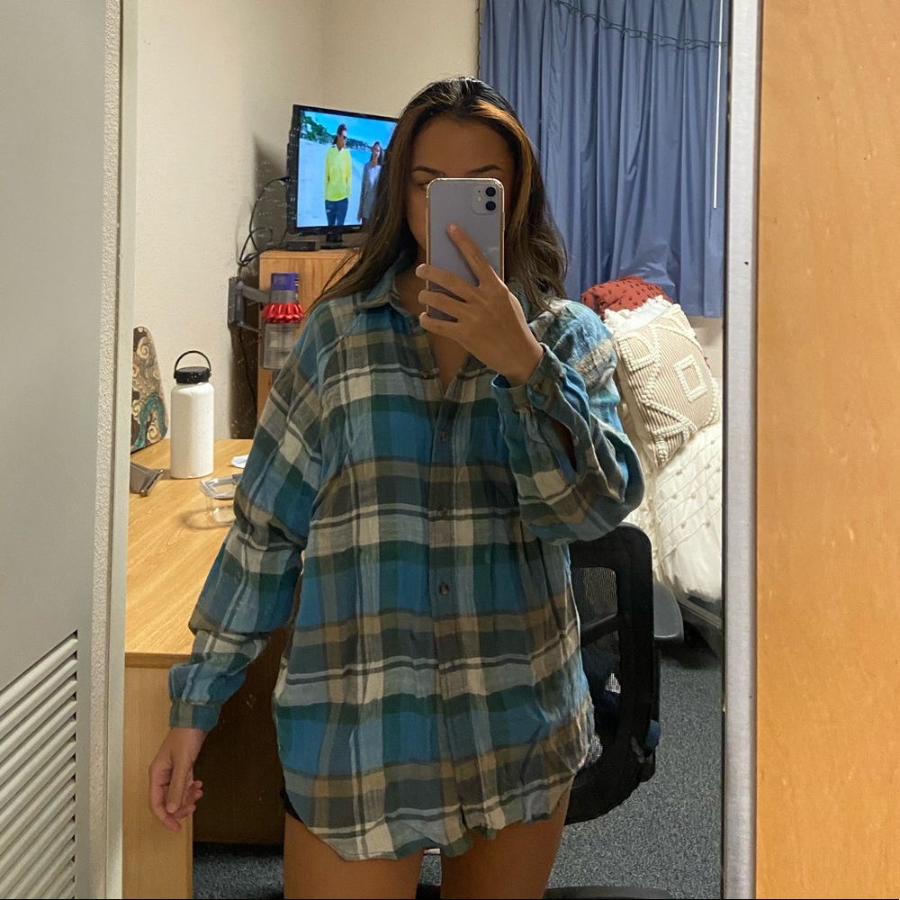 Blue flannel